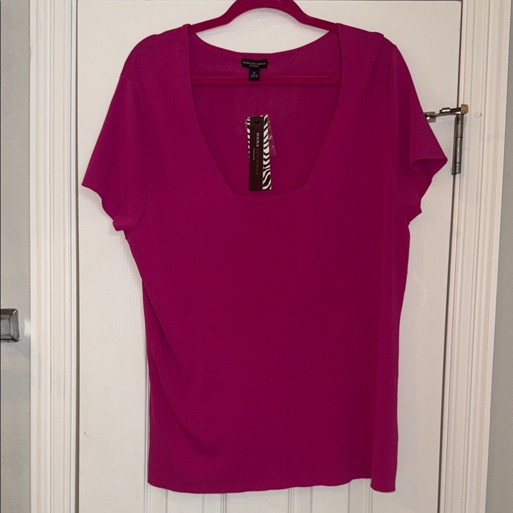 Dana Buchman Signature XL Top in Very Berry